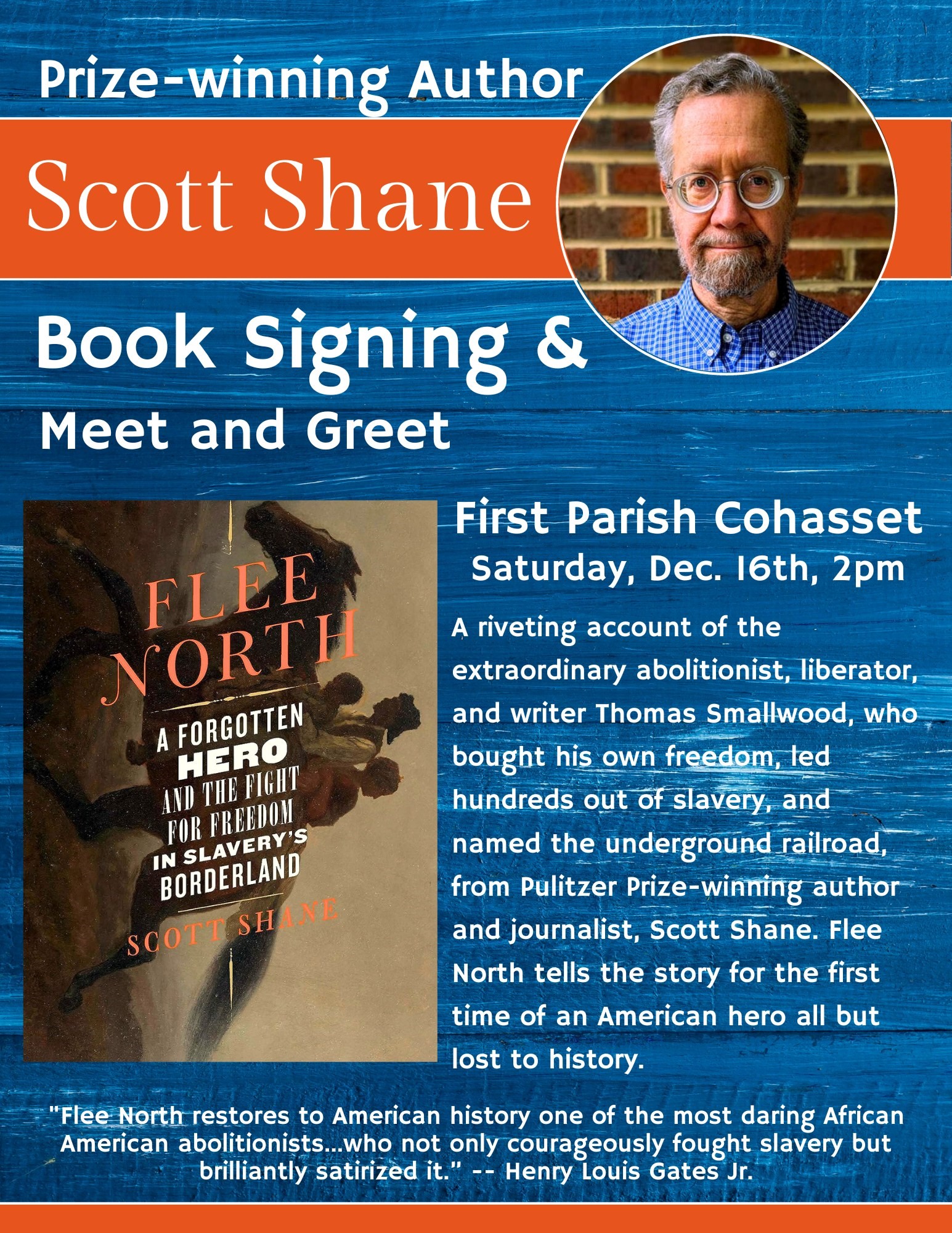 Author Scott Shane at First Parish - First Parish in Cohasset